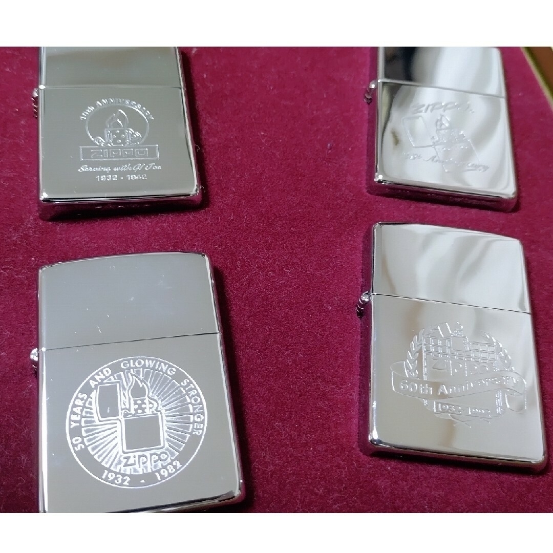 zippo 60周年記念 オイルライター、バッジ6個セット-