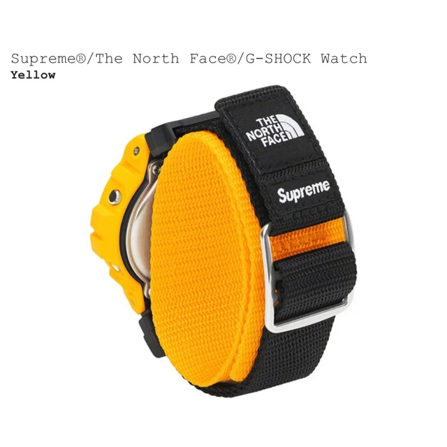 Supreme The North Face G-SHOCK Watch 黄