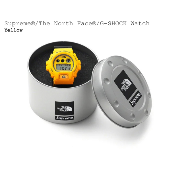 Supreme North Face G-SHOCK DW-6900 黄