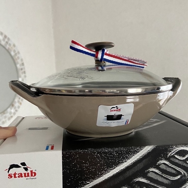 STAUB - ストウブ ベビーウォック リネン【新品、未使用品】の+