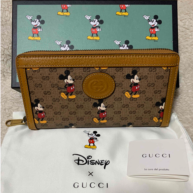 Gucci(グッチ)のDISNEY×GUCCIコラボ ラウンドファスナー長財布 レディースのファッション小物(財布)の商品写真