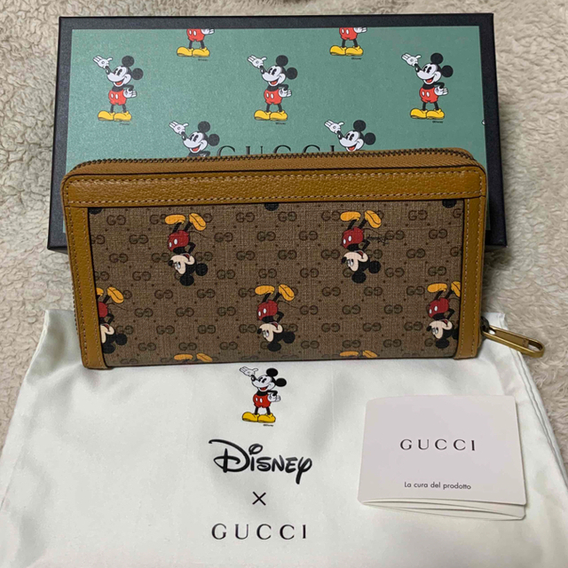 Gucci(グッチ)のDISNEY×GUCCIコラボ ラウンドファスナー長財布 レディースのファッション小物(財布)の商品写真