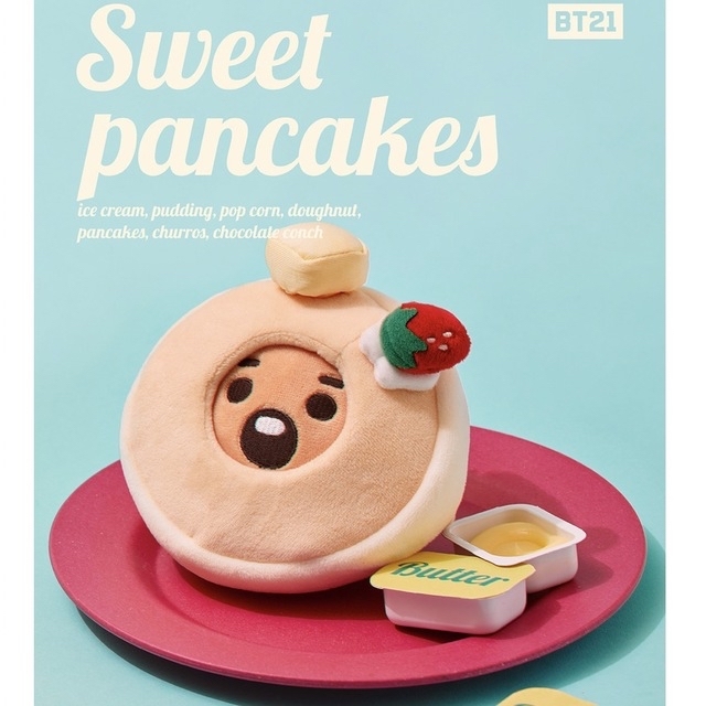 防弾少年団(BTS)(ボウダンショウネンダン)のBT21 シュキ SHOOKY sweetthings パンケーキ エンタメ/ホビーのおもちゃ/ぬいぐるみ(キャラクターグッズ)の商品写真