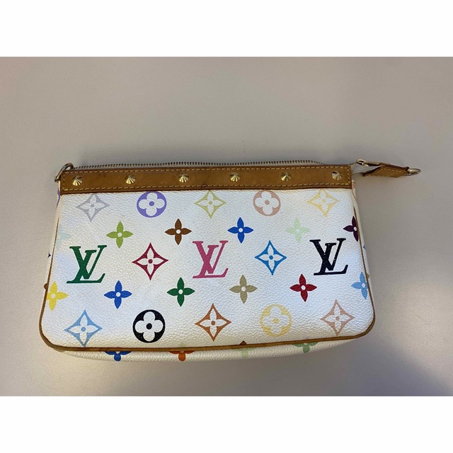 LOUIS VUITTON(ルイヴィトン)のLOUIS VUITTONマルチカラーアクセサリーポーチ& ショルダーストラップ レディースのファッション小物(ポーチ)の商品写真