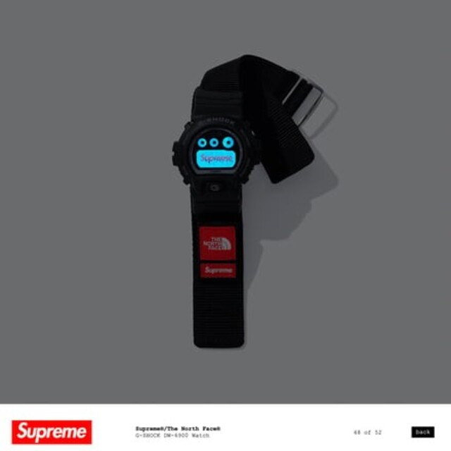 Supreme THE NORTH FACE G-SHOCK watch 黒