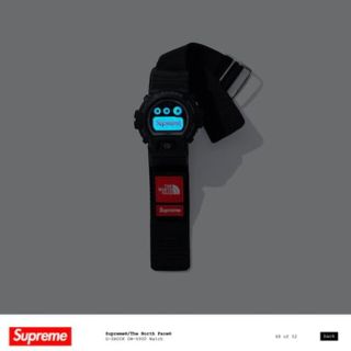 シュプリーム ×ノースフェイス THE NORTH FACE 22AW TNH/G-SHOCK watch トリプルネームデジタル腕時計 メンズ