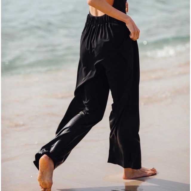 Nala wide leg swim pants Black スイムパンツ | vrealitybolivia.com