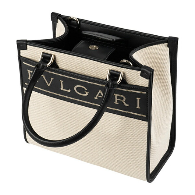 BVLGARI - 新品 ブルガリ BVLGARI トートバッグ ロゴ ブラック BVLGARI - 新品 ブルガリ BVLGARI トートバッグ ロゴ ブラック