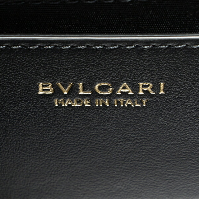 新品 ブルガリ BVLGARI トートバッグ ロゴ ブラック/ライトゴールド