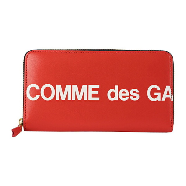 新品 コムデギャルソン COMME des GARCONS 長財布 ヒュージ ロゴ レッド