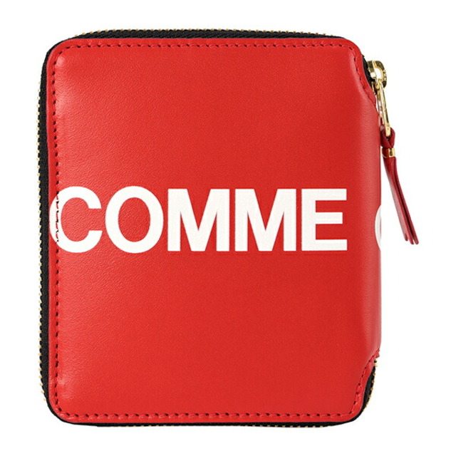新品 コムデギャルソン COMME des GARCONS 2つ折り財布 ヒュージ ロゴ レッドのサムネイル