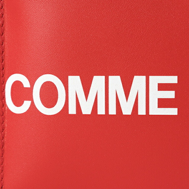 新品 コムデギャルソン COMME des GARCONS コインケース ヒュージ ロゴ レッド