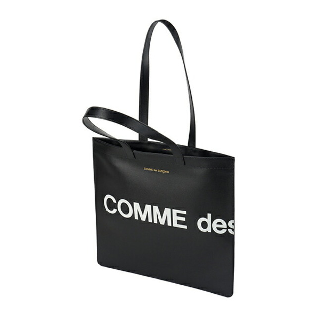 新品 コムデギャルソン COMME des GARCONS トートバッグ ヒュージ ロゴ ブラック