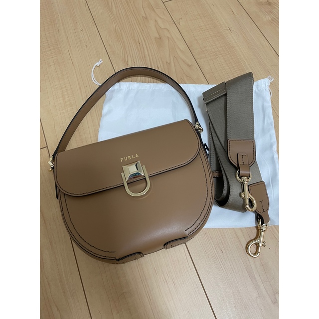 フルラ ショルダーバッグ ハンドバッグ キャメル www.agenciacuringa