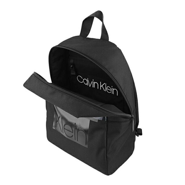 Calvin Klein(カルバンクライン)の新品 カルバン クライン CALVIN KLEIN リュックサック レイヤード ブラック メンズのバッグ(バッグパック/リュック)の商品写真