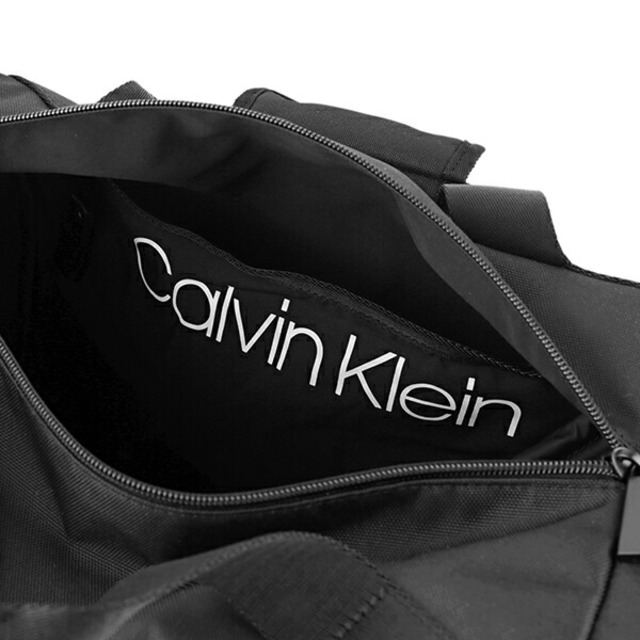 Calvin Klein(カルバンクライン)の新品 カルバン クライン CALVIN KLEIN ボストンバッグ レイヤード ブラック メンズのバッグ(ボストンバッグ)の商品写真