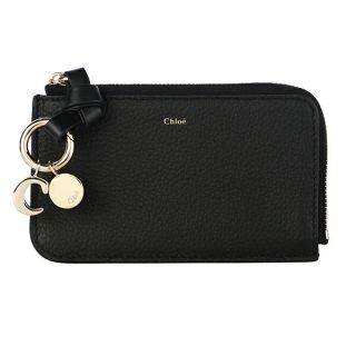 クロエ(Chloe)の新品 クロエ Chloe カードケース アルファベット ブラック 黒(名刺入れ/定期入れ)