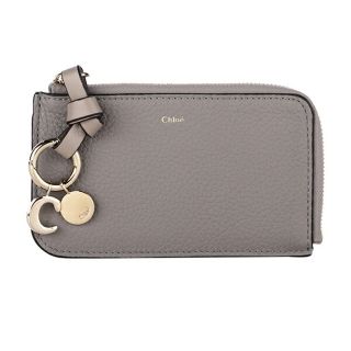 クロエ(Chloe)の新品 クロエ Chloe カードケース アルファベット グレー(名刺入れ/定期入れ)