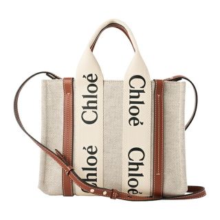 クロエ(Chloe)の新品 クロエ Chloe ショルダーバッグ ウッディ オフホワイト ブラウン(ショルダーバッグ)