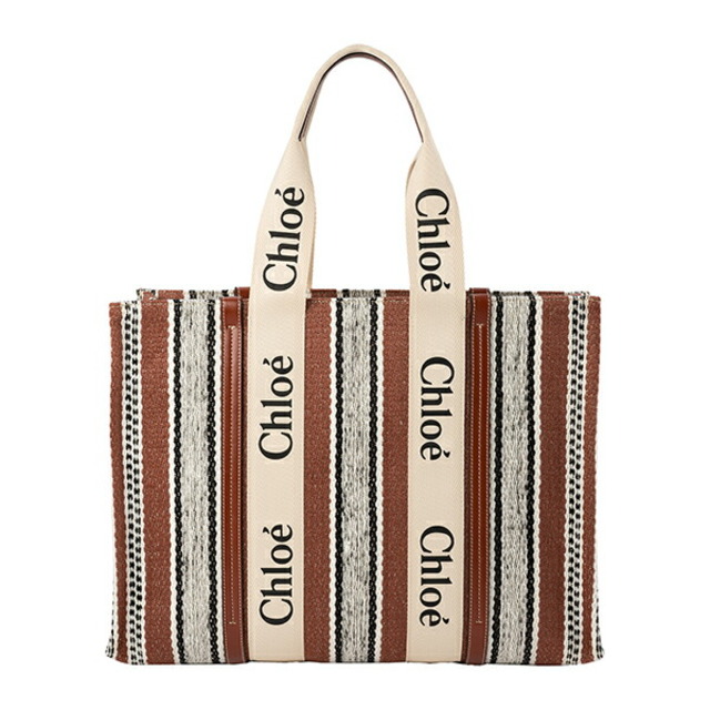 新品 クロエ Chloe トートバッグ ウッディ ブラウン系 茶