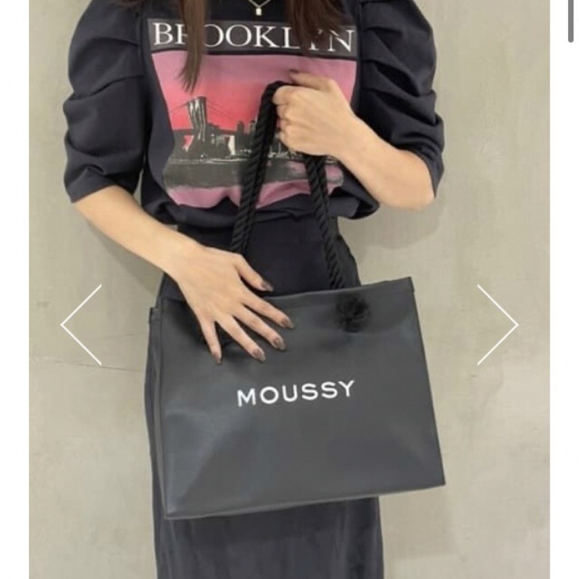 moussy(マウジー)のレザーver♡MOUSSY  F／L SHOPPER バッグ♡レザートートバッグ レディースのバッグ(トートバッグ)の商品写真