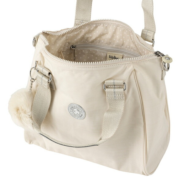 新品 キプリング KIPLING ハンドバッグ AMIEL ダズホワイト 3