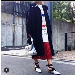 新品未使用】ルシェルブルー 紺色ロングコート-