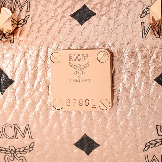 新品 エムシーエム MCM ショルダーバッグ ビセトス シャンパンゴールド 6