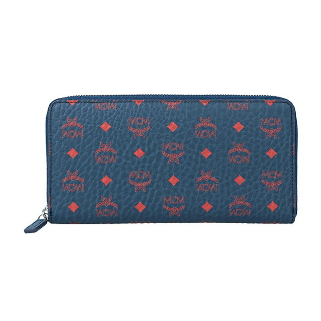 エムシーエム MCM 長財布 ビセトス オリジナル ディープブルーシー