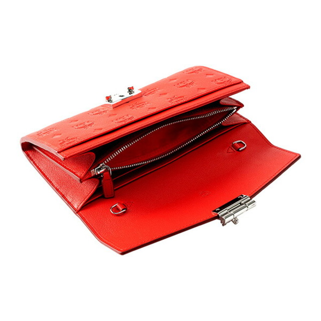 MCM - 新品 エムシーエム MCM 長財布 モノグラムレザー レッドの MCM - 新品 エムシーエム MCM 長財布 モノグラムレザー レッドの