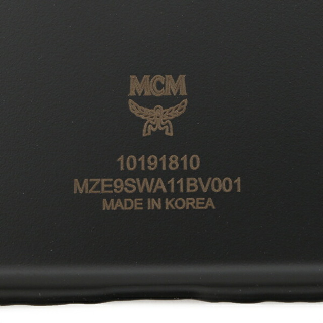 MCM(エムシーエム)の新品 エムシーエム MCM iPhoneXケース ホワイトロゴ ヴィセトス ホワイトロゴブラック スマホ/家電/カメラのスマホアクセサリー(iPhoneケース)の商品写真