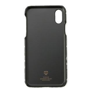 エムシーエム(MCM)の新品 エムシーエム MCM iPhoneXケース ホワイトロゴ ヴィセトス ホワイトロゴブラック(iPhoneケース)