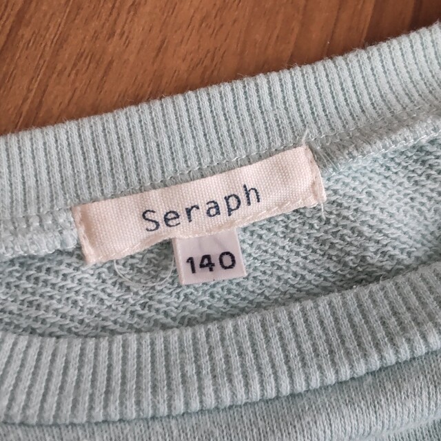 Seraph(セラフ)のSeraph　140cm袖フリルトレーナー キッズ/ベビー/マタニティのキッズ服女の子用(90cm~)(Tシャツ/カットソー)の商品写真