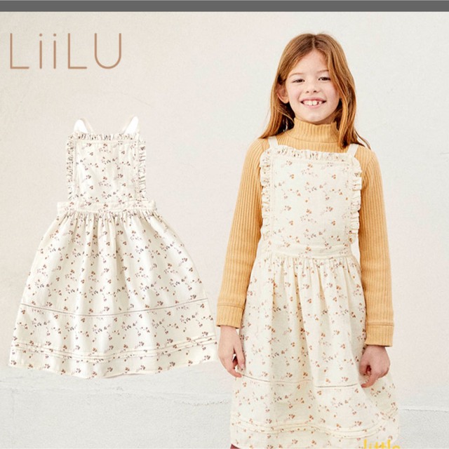 Caramel baby&child (キャラメルベビー&チャイルド)のLiiLu Lara Apron ワンピース　2y 92 キッズ/ベビー/マタニティのキッズ服女の子用(90cm~)(ワンピース)の商品写真