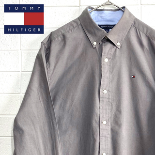 トミーヒルフィガー(TOMMY HILFIGER)のTOMMY HILFIGER ボタンダウンシャツ ワンポイント刺繍 フラッグロゴ(シャツ)