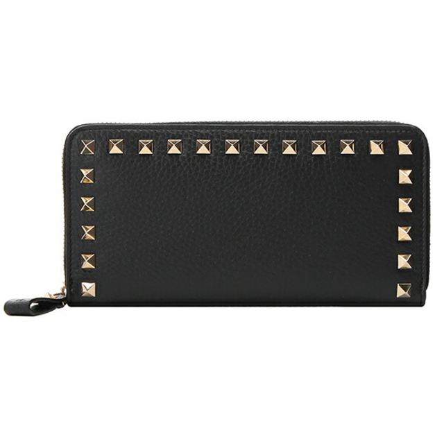 約10×195×22本体重量新品 ヴァレンティノ VALENTINO 長財布 ROCKSTUD WALLET ネロ