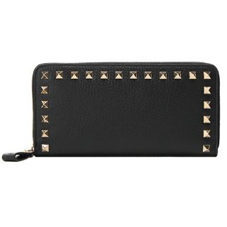 ヴァレンティノ(VALENTINO)の新品 ヴァレンティノ VALENTINO 長財布 ROCKSTUD WALLET ネロ(財布)