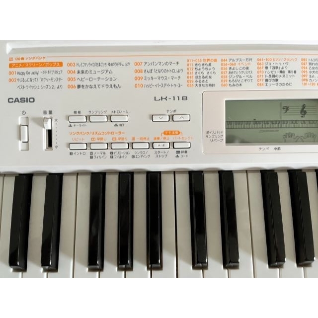 CASIO(カシオ)のCASIO LK-118 キーボード #光ナビゲーション 楽器の鍵盤楽器(電子ピアノ)の商品写真