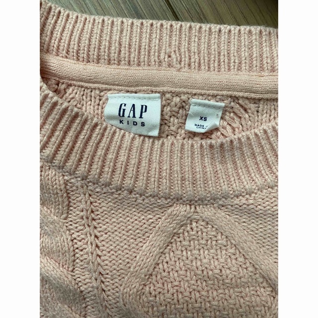 GAP Kids(ギャップキッズ)のGAP Kids ニットトップス　ピンク キッズ/ベビー/マタニティのキッズ服女の子用(90cm~)(Tシャツ/カットソー)の商品写真