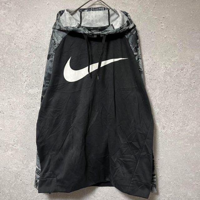 NIKE(ナイキ)のNIKE ナイキ パーカー ビッグロゴ ラグラン 柄 プリント ゆるダボ L メンズのトップス(パーカー)の商品写真