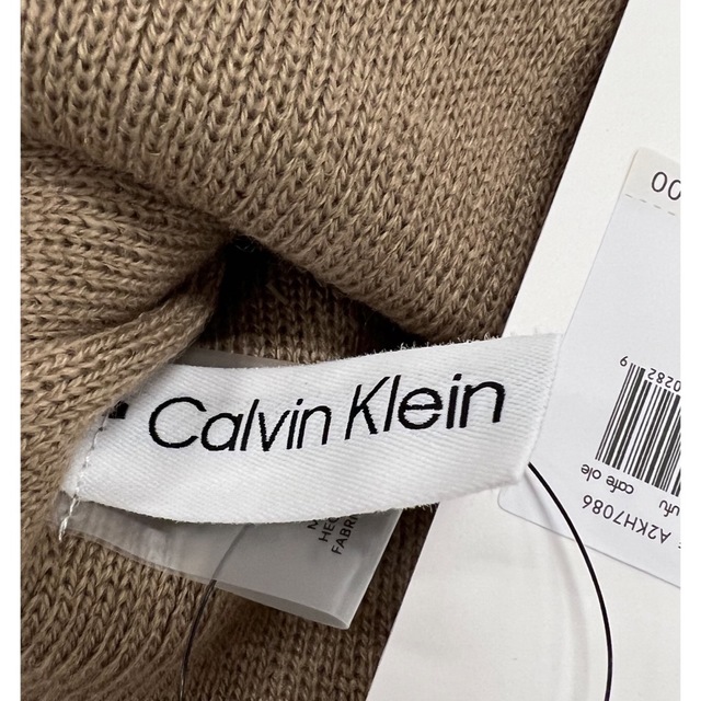 Calvin Klein(カルバンクライン)の【新品】Calvin Klein USA ニット帽子 レディースの帽子(ニット帽/ビーニー)の商品写真