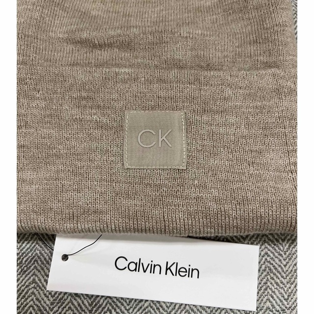 Calvin Klein(カルバンクライン)の【新品】Calvin Klein USA ニット帽子 レディースの帽子(ニット帽/ビーニー)の商品写真