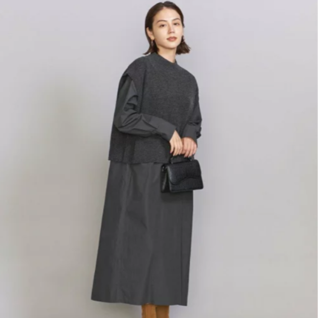 BEAUTY&YOUTH UNITED ARROWS - BEAUTY&YOUTH レイヤード フレア ワンピース