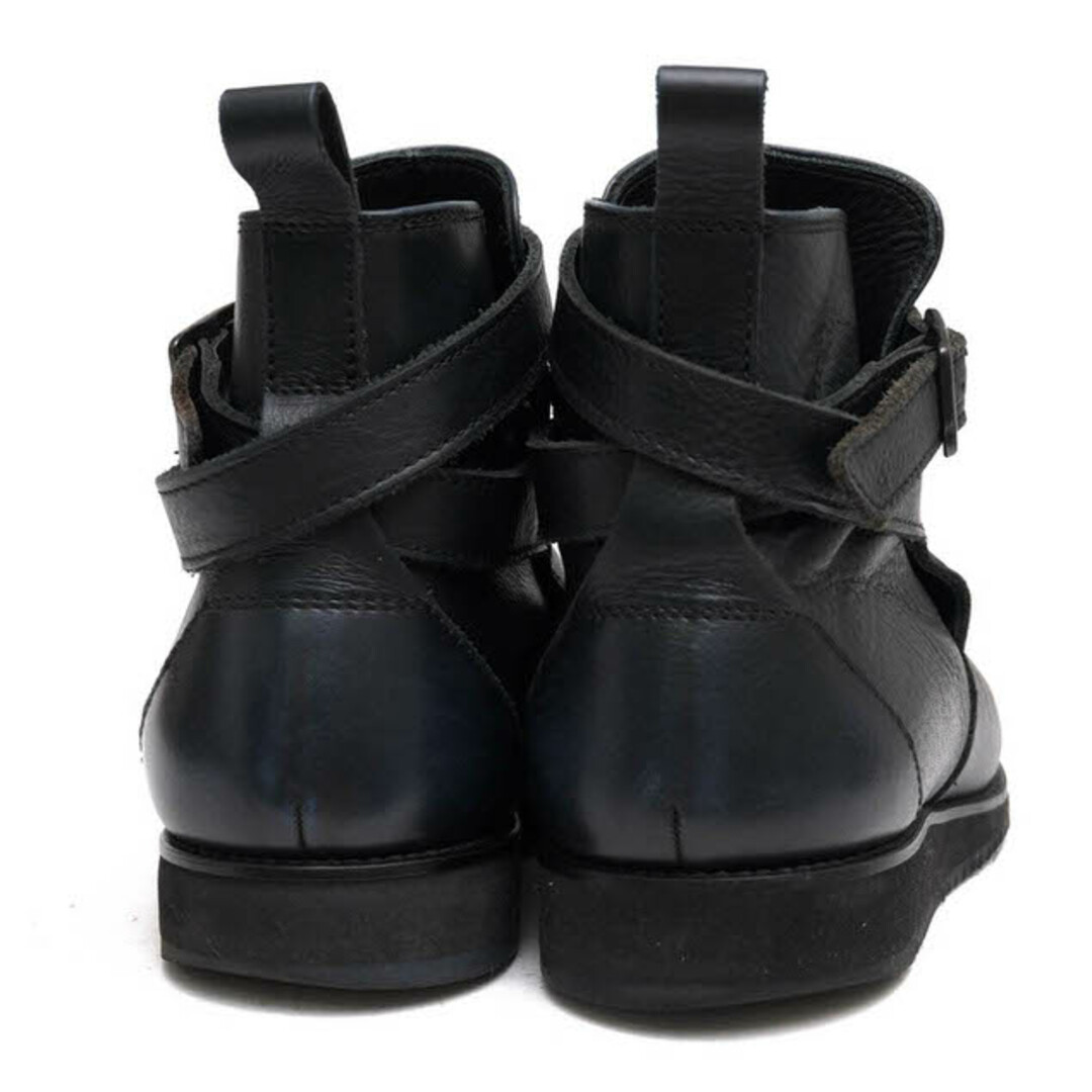 PADRONE(パドローネ)のパドローネ／PADRONE ジョッパーブーツ シューズ 靴 メンズ 男性 男性用レザー 革 本革 ブラック 黒  JODHPUR BOOTS with SHARK SOLE シャークソール プレーントゥ メンズの靴/シューズ(ブーツ)の商品写真