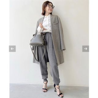 アパルトモンドゥーズィエムクラス(L'Appartement DEUXIEME CLASSE)のエレ ストリオフWool pile Reversible Knit Pants(カジュアルパンツ)