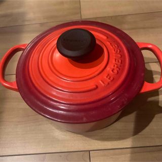 ルクルーゼ(LE CREUSET)のル・クルーゼ　ルクルーゼ　ココットロンド　チェリーレッド　16(鍋/フライパン)