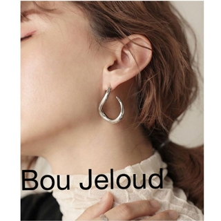 ブージュルード(Bou Jeloud)のBou Jeloud ブージュルード Bab メタルカーヴィングフープミニピアス(ピアス)