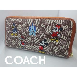 コーチ(COACH)のDISNEY X COACHアコーディオン ジップ ウォレットコーチ×ディズニー(財布)