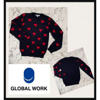 グローバルワーク(GLOBAL WORK)のグローバルワーク♡ハートニット♡120-130(ニット)