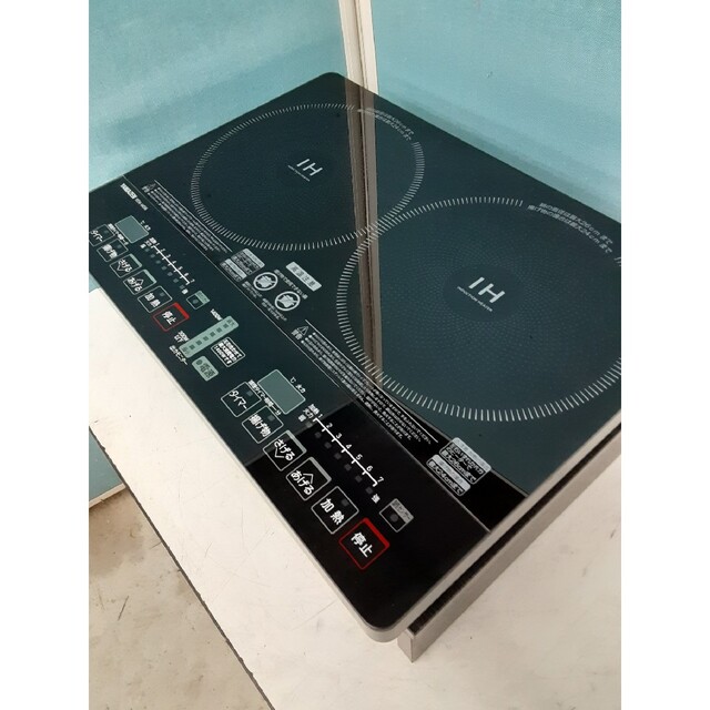 2020年製 山善 2口IHクッキングヒーター IH調理器1400W 専用台付